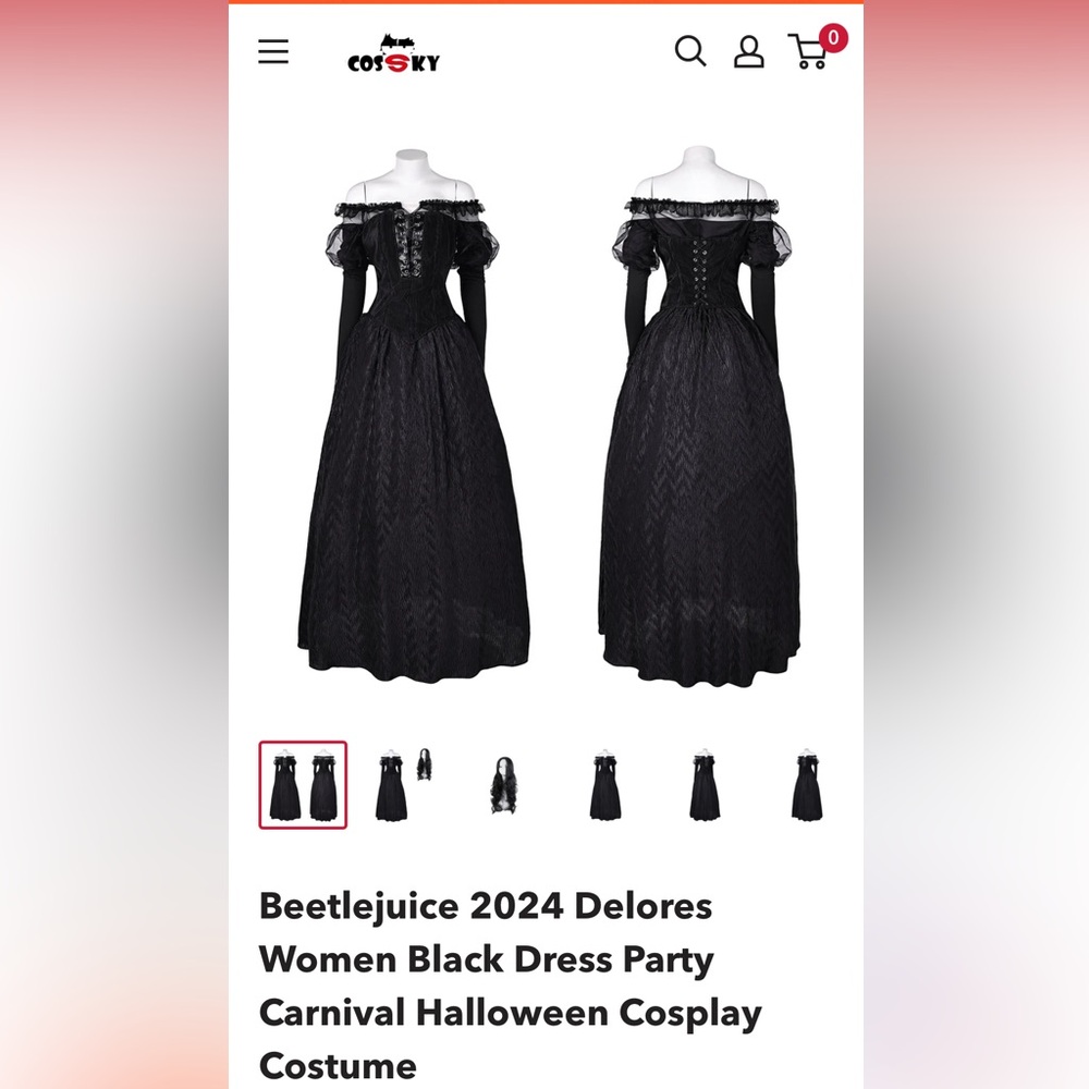 Beetlejuice Halloween costume Size: Medium